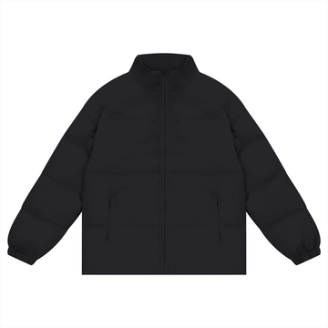 Unisex Zipper Puffer Coat