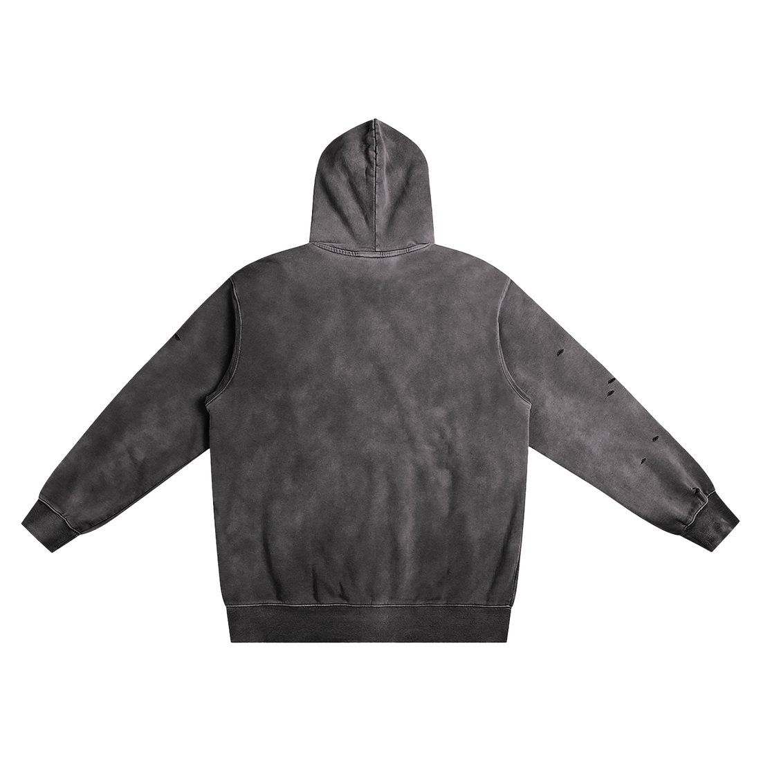 Heavyweight Pure Cotton Hand-Frayed Monkey Washed Hoodie