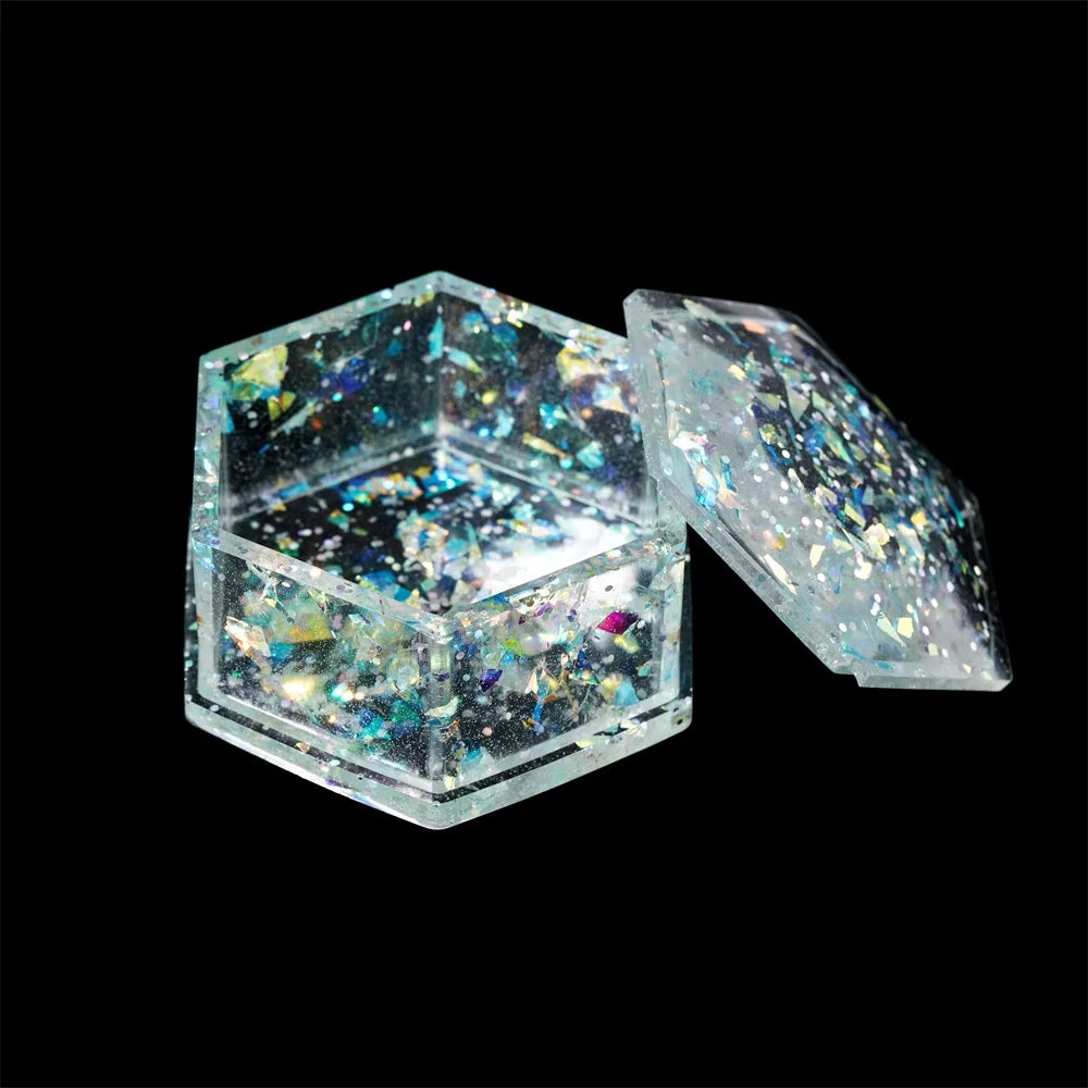 20g Irregular Aurora Paper Sequin Epoxy Resin Fillings Flakies Colorful Paillettes for Epoxy Resin Mold Filler Crafts Nail Art