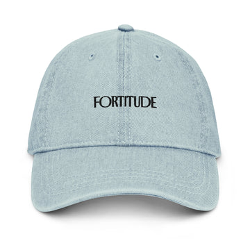 "Fortitude" Embroidered Denim Hat