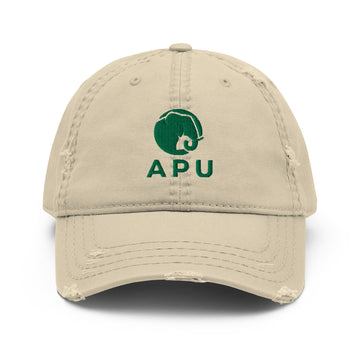 Green APU Distressed Dad Hat