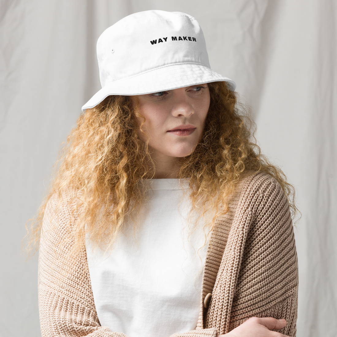 "Way Maker" Organic bucket hat