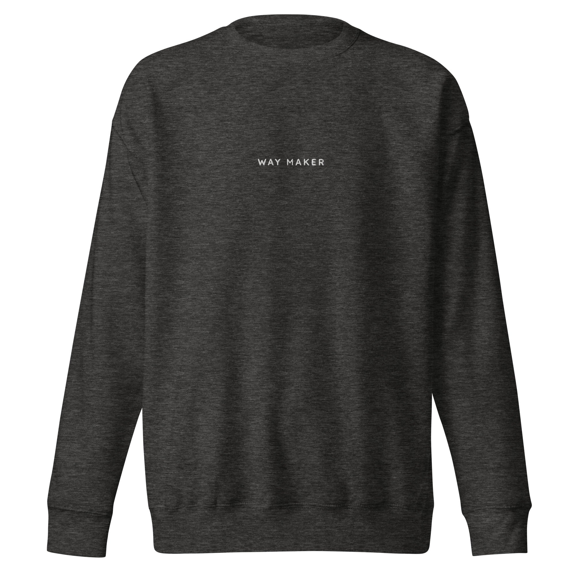 "Way Maker" Embroidered Unisex Premium Sweatshirt